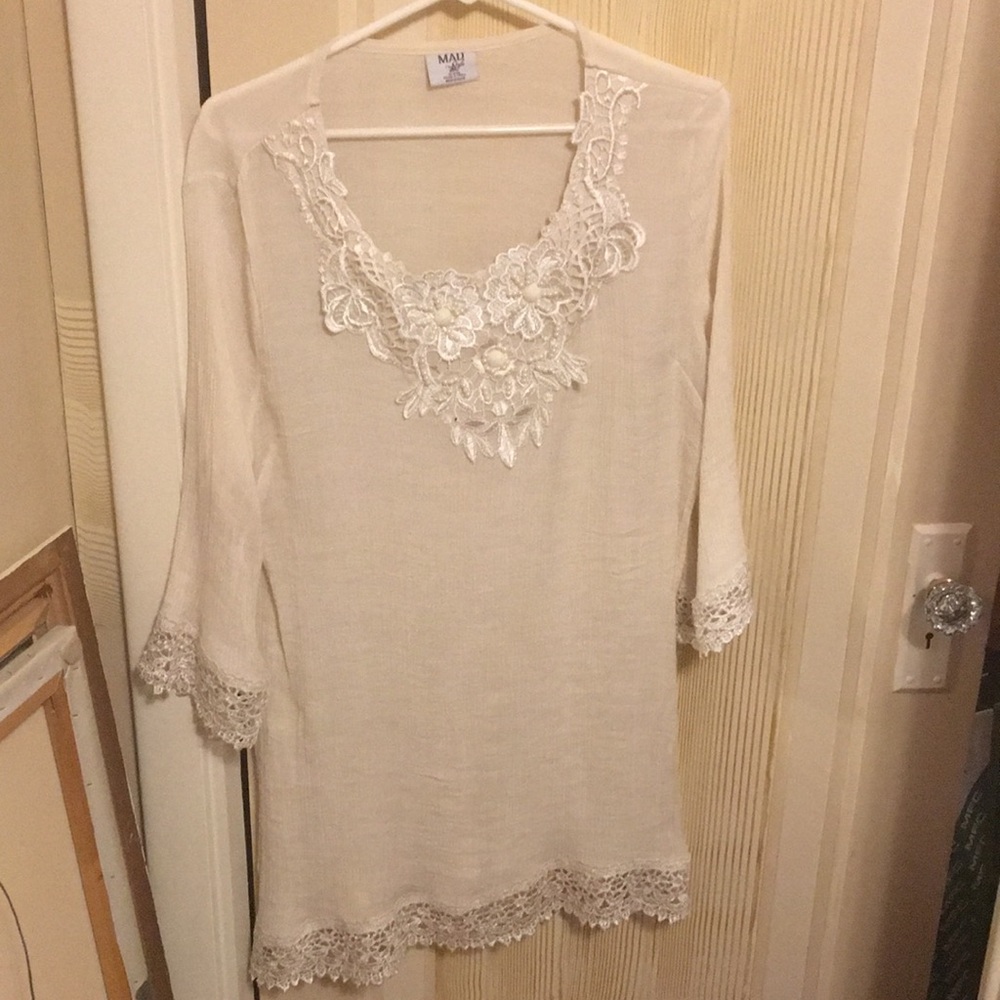 Cream blouse
